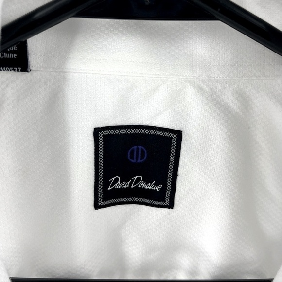 David Donahue Toxedo Longsleeve Button Down Shirt. Need cuff links - Picture 3 of 5